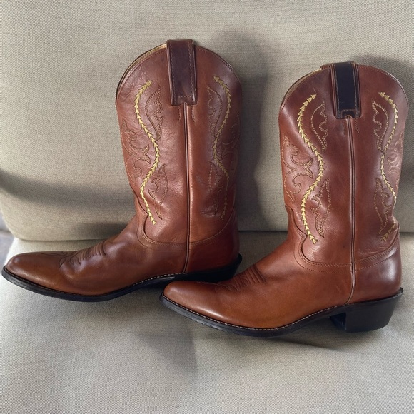 JUSTIN Cowboy Boots, Leather Western Coastal Cowgirl - Picture 6 of 10